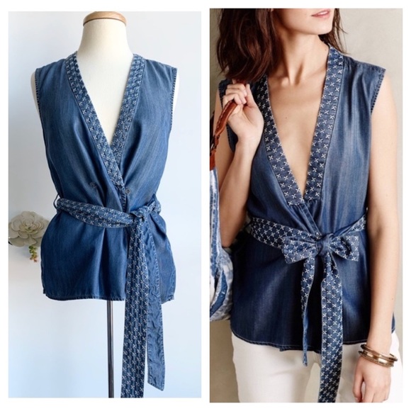 Anthropologie Tops - Anthropologie Holding Horses wrap top size S